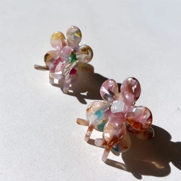 Daisy Mini Claw Hair Clips Set
