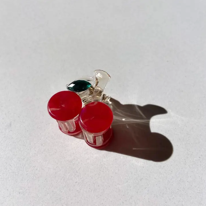 Cherry Mini Hair Claw Clip
