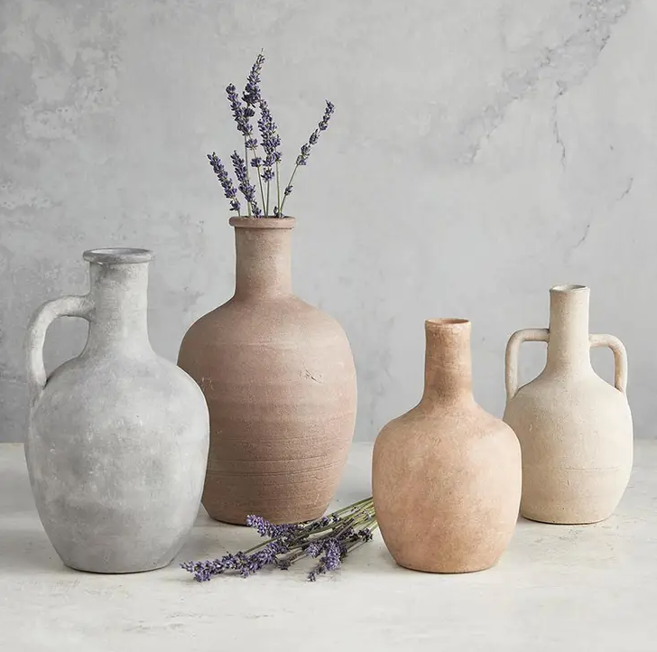 Cream Terracotta Vase
