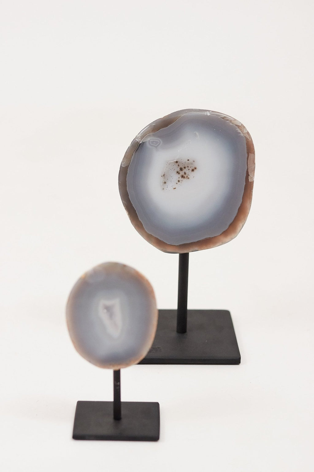 Agate Geode On Metal Stand - Driftwood Maui & Home By Driftwood