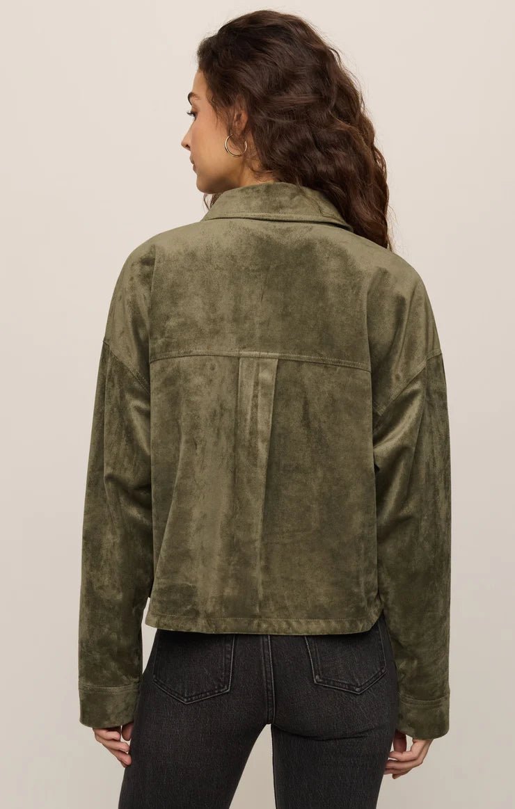 Z SupplyAll Day Cropped Suede JacketJacket