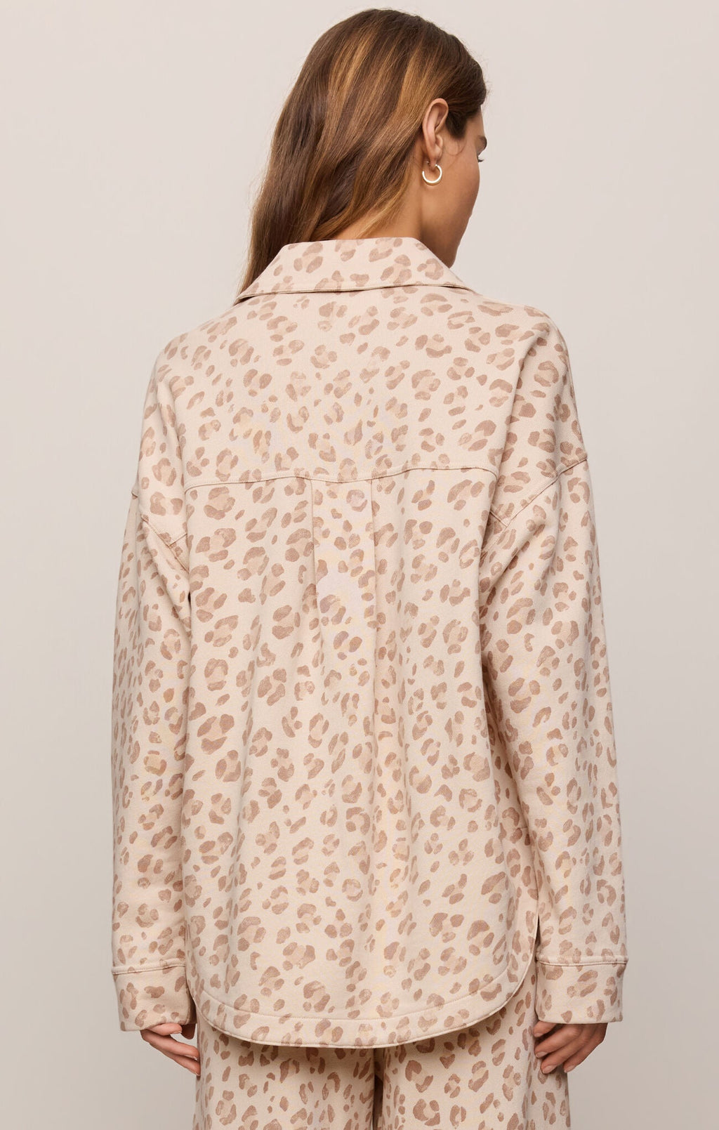 Z SupplyAll Day Knit Leopard JacketJacket