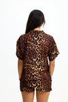 benoa resort aloha shirt dress digital leopard