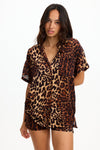 benoa resort aloha shirt dress digital leopard
