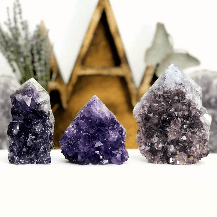 Amethyst Druzy Semi Polished Point - Driftwood Maui & Home By Driftwood