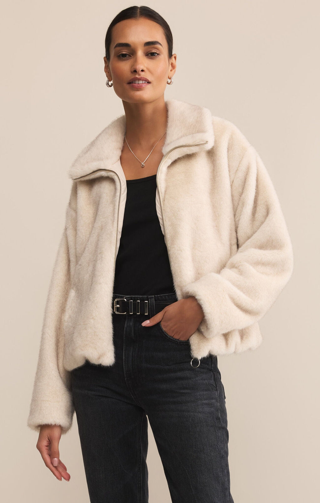 Z SupplyAmethyst Faux Fur JacketJacket