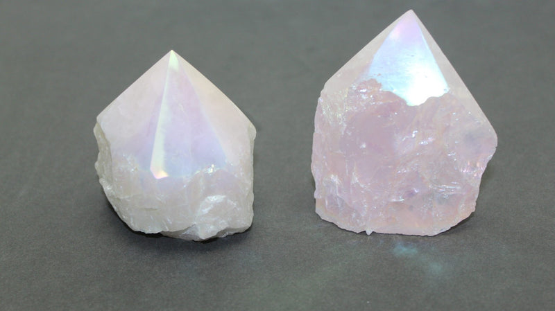 Angel Aura Rose Quartz with Natural Sides - Driftwood Maui & Home By Driftwood