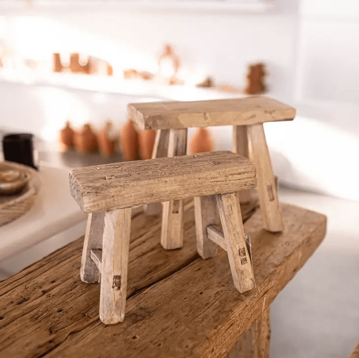 Baby Elm Stool Bench