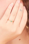 Baguette Gemstone Ring