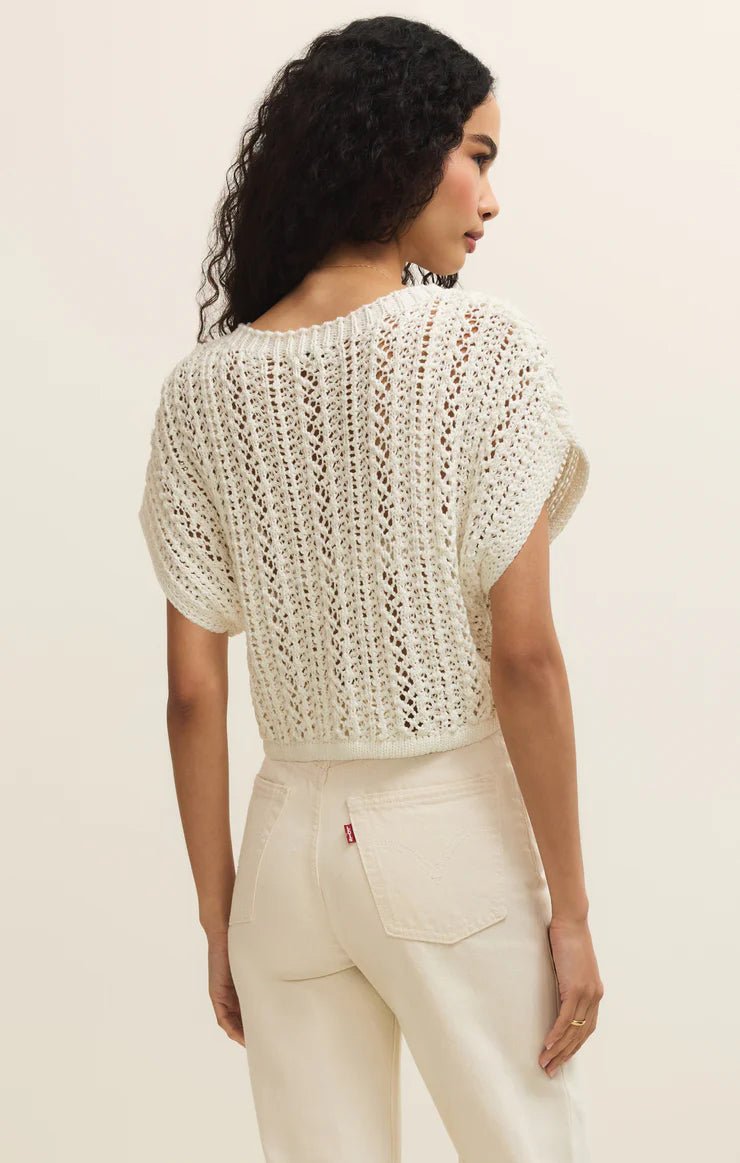 crochet short sleeve top