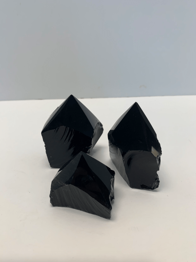 Black Obsidian with Natural Sides