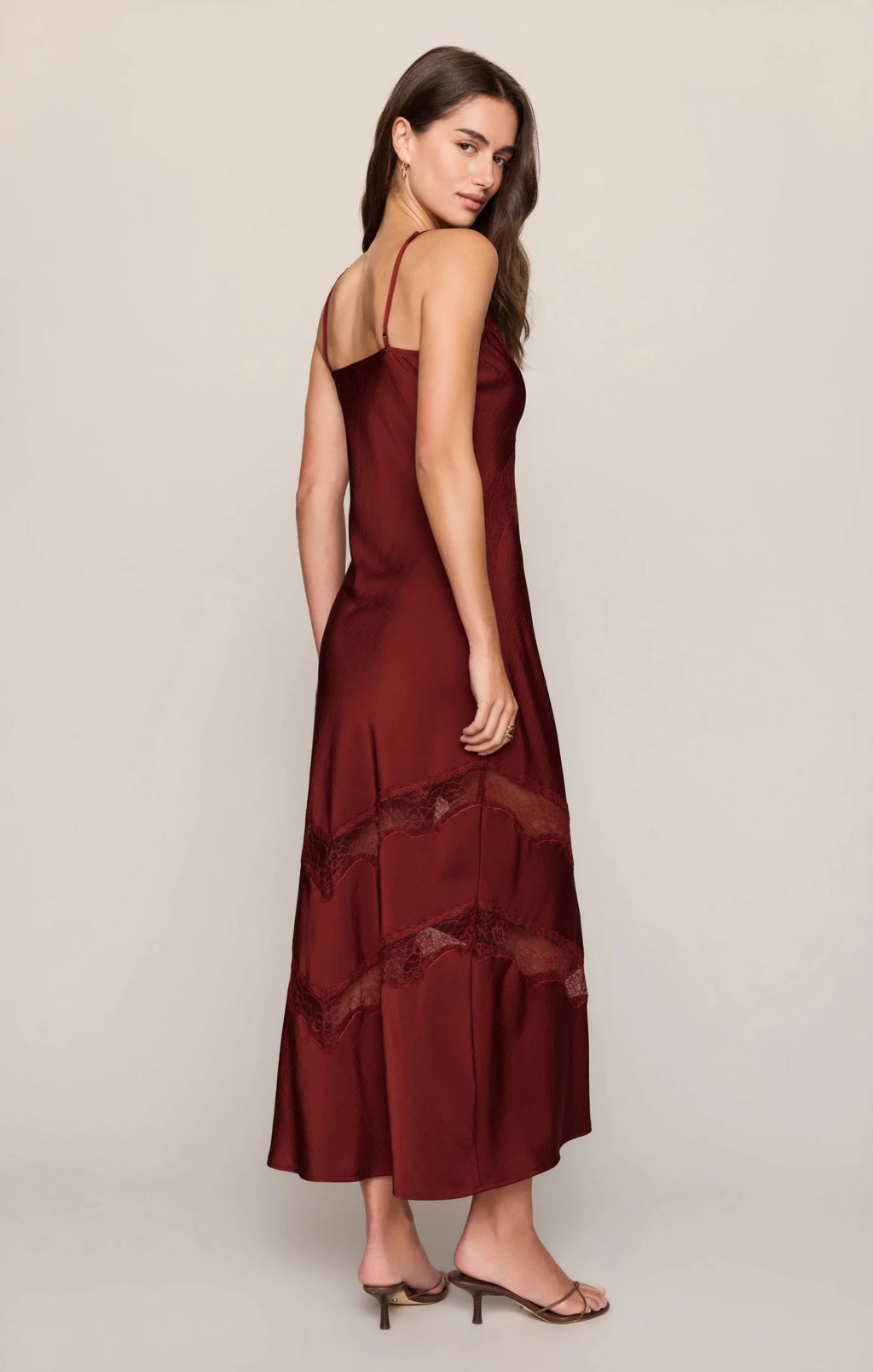 Z SupplyBruna Lace Inset Midi DressDresses