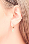 Conch Shell Huggie Earrings