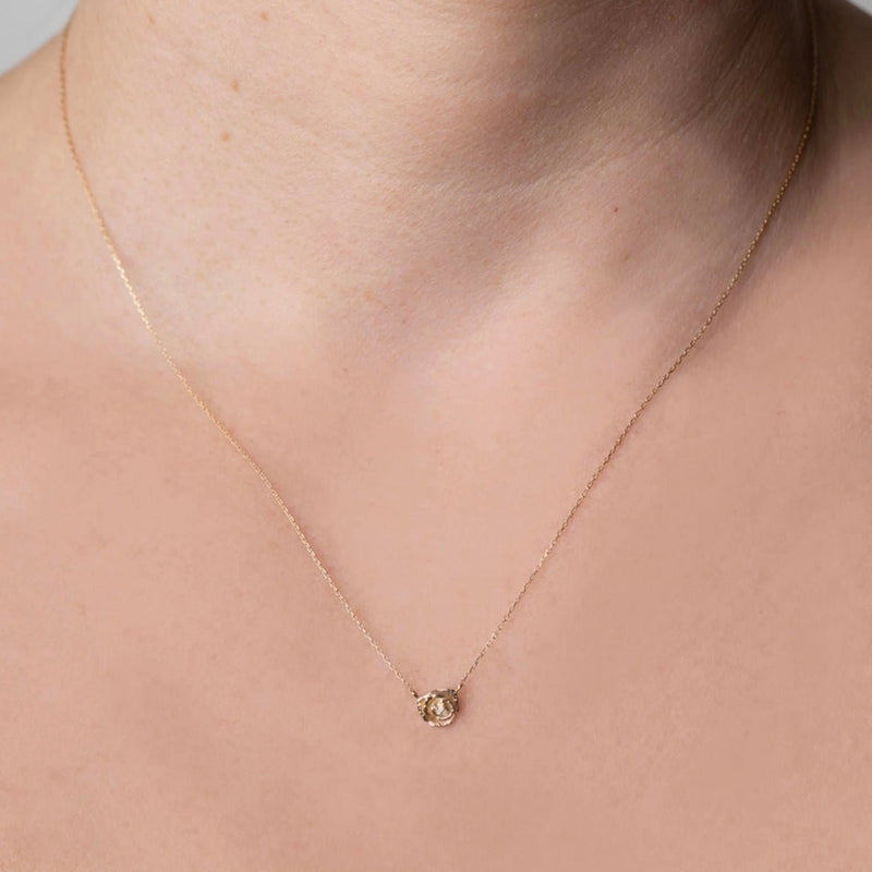 Diamond Rose Pendant