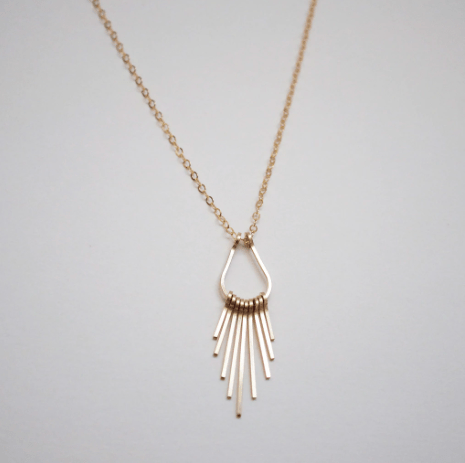 Fringe Pendant Necklace