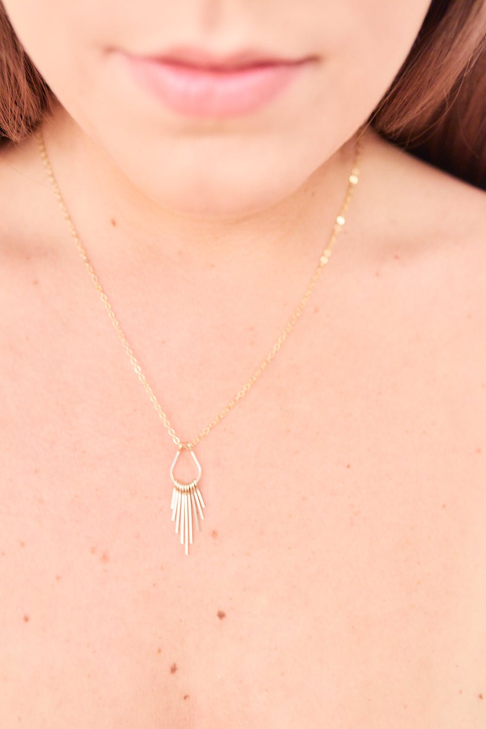 Fringe Pendant Necklace