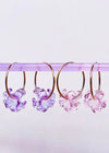 Glass Pua Flower Hoops