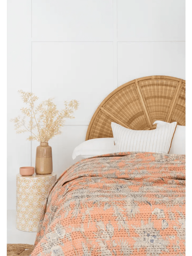 Indian Kantha Bedspread