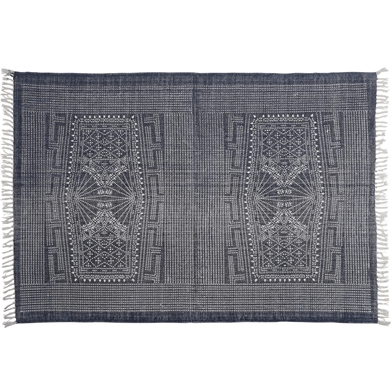 Indigo Batik Cotton Rug