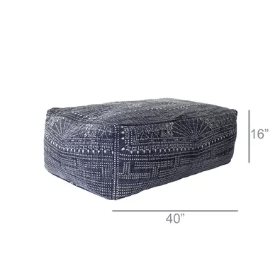 Indigo Batik Pouf - Driftwood Maui & Home By Driftwood