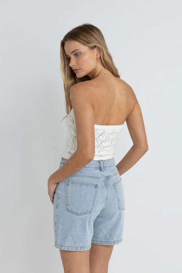 Islander Strapless Knit Top