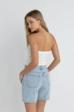 Islander Strapless Knit Top