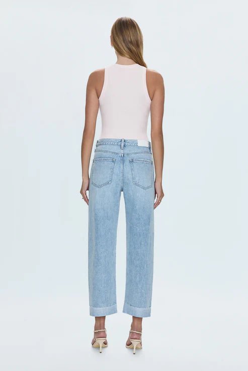 Pistola Kacey Mid Rise Cuffed Straight Jean