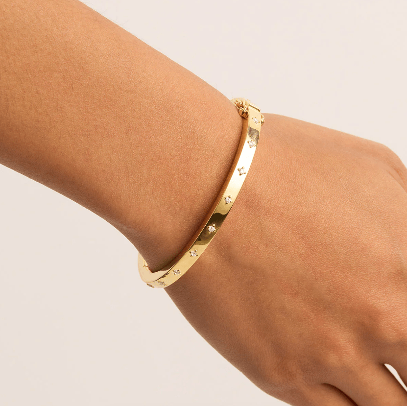 Live in Love Hinged Bracelet