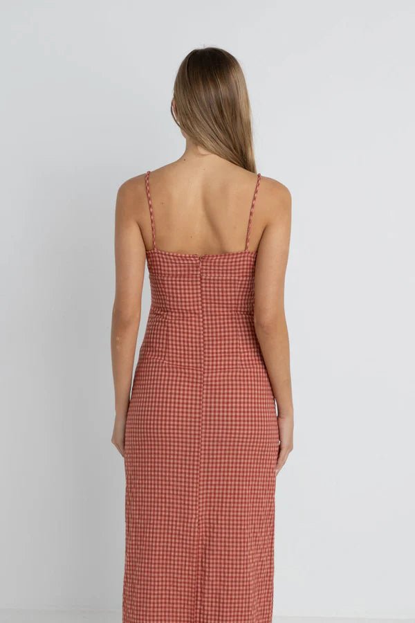 Lola Check Maxi Dress