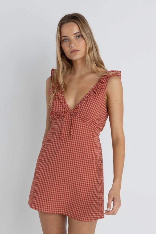 Lola Check Ruffle Dress