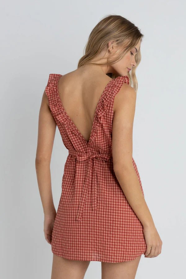 Lola Check Ruffle Dress