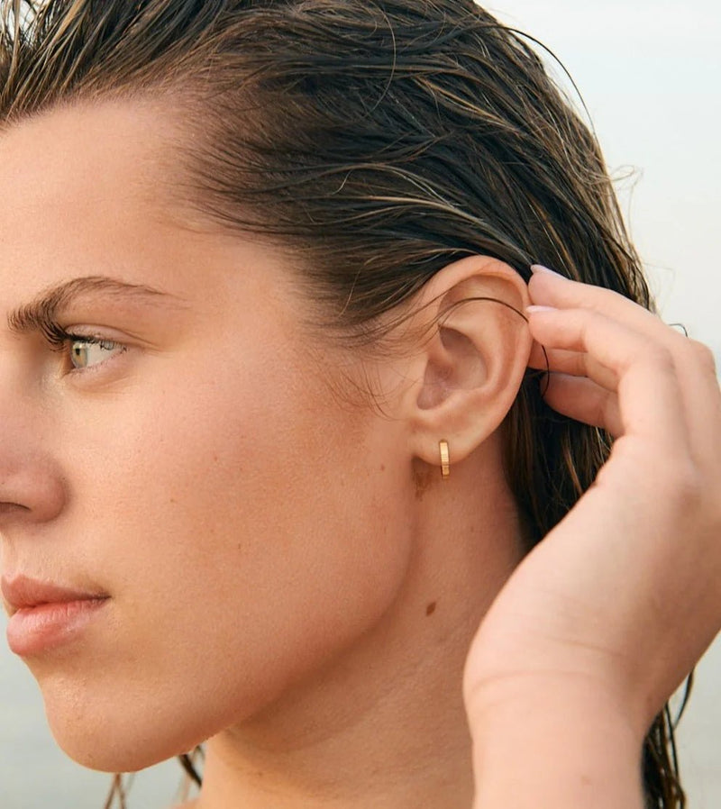 Low Tide Huggie Hoops