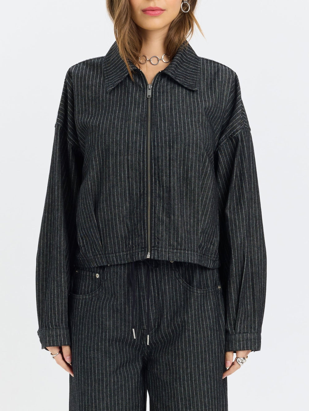 Black Pinstripe
