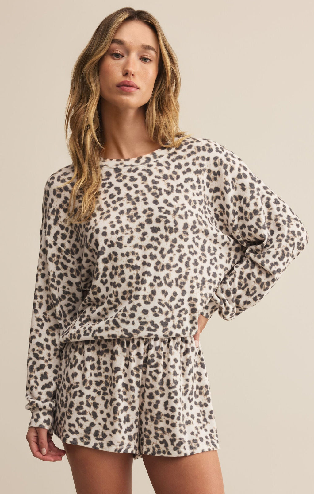 Z SupplyLuxe Leopard LS TopTops