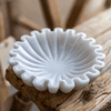Marble Fluted Scalloped Bowls