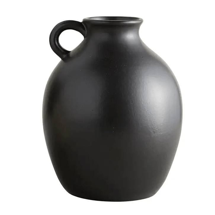 Matte Black Kettle Planter