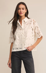 Z SupplyMidnight Lace TopButton Down