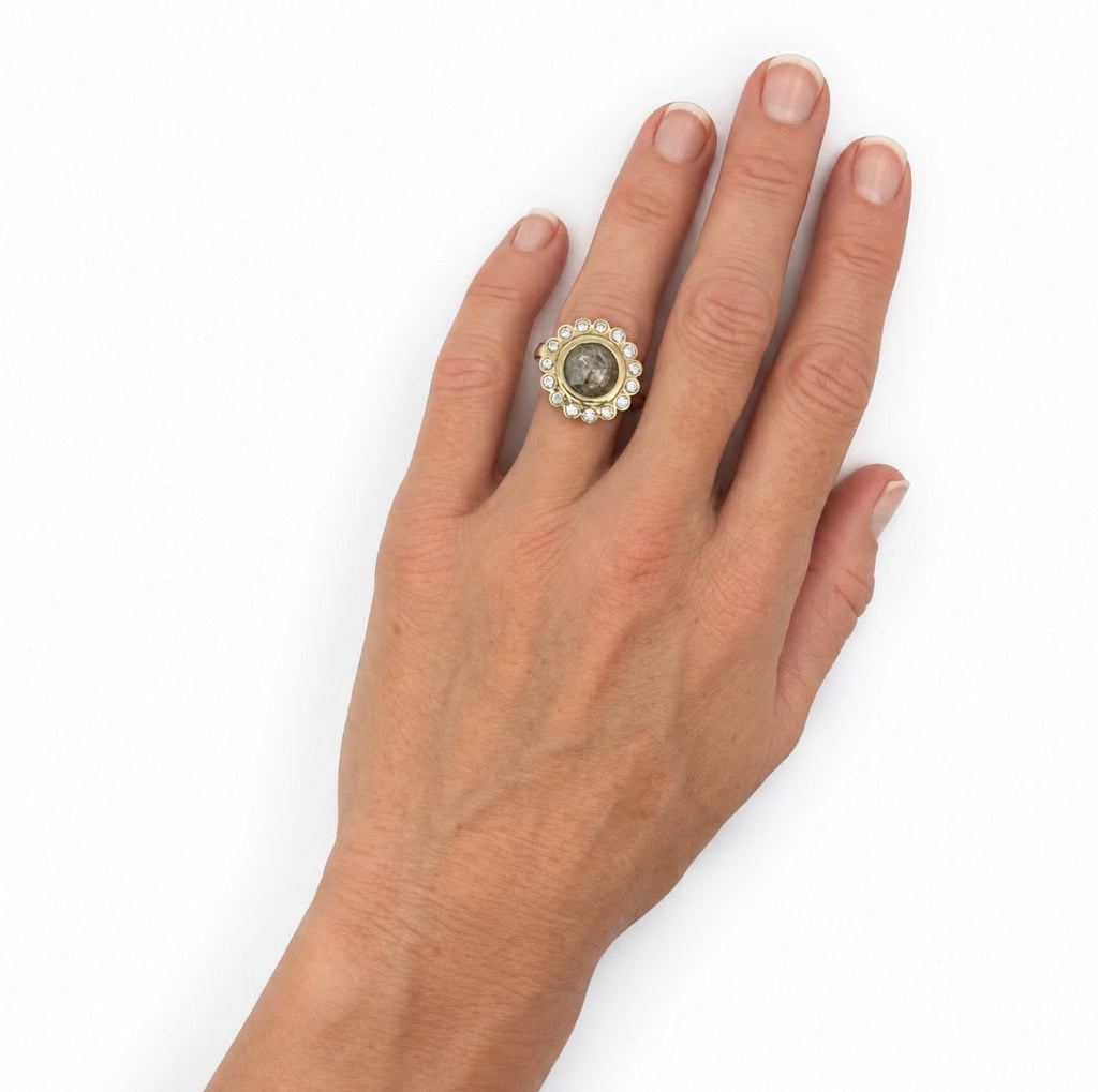 Kim Caron Fine JewelryMoon Gardenia Diamond RingRings