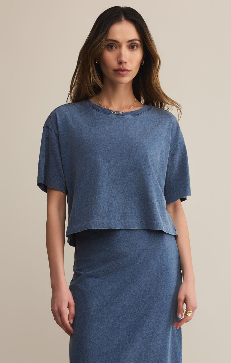 Z SupplyOn The Go Jersey Denim TeeTee Shirt