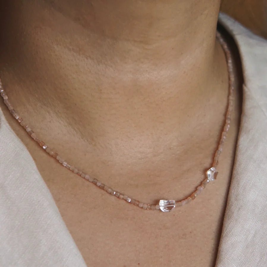 ImiPeach Moonstone and Quartz NecklaceNecklaces