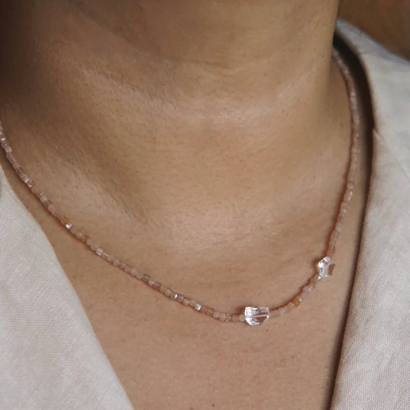 ImiPeach Moonstone and Quartz NecklaceNecklaces