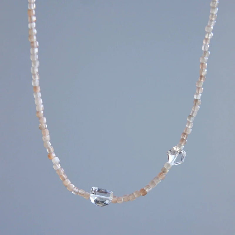 ImiPeach Moonstone and Quartz NecklaceNecklaces