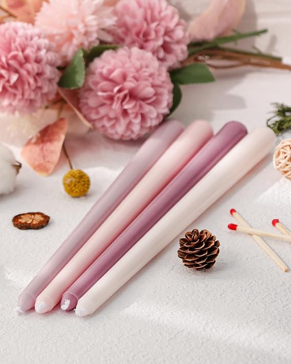 Pink Taper Candles