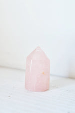 Polished Rose Quartz Point