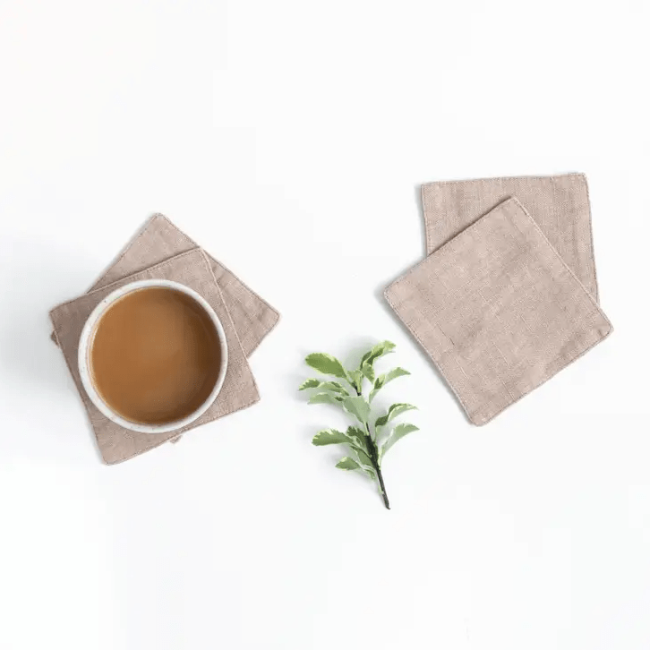 Portobello Linen Coasters Set of 4