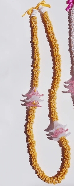 Pua Melia "Plumeria" Glass Lei