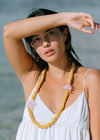 Pua Melia "Plumeria" Glass Lei