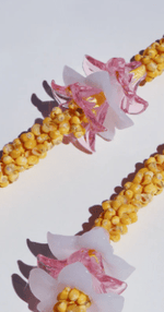 Pua Melia "Plumeria" Glass Lei