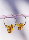 Puakenikeni Glass Flower Hoops