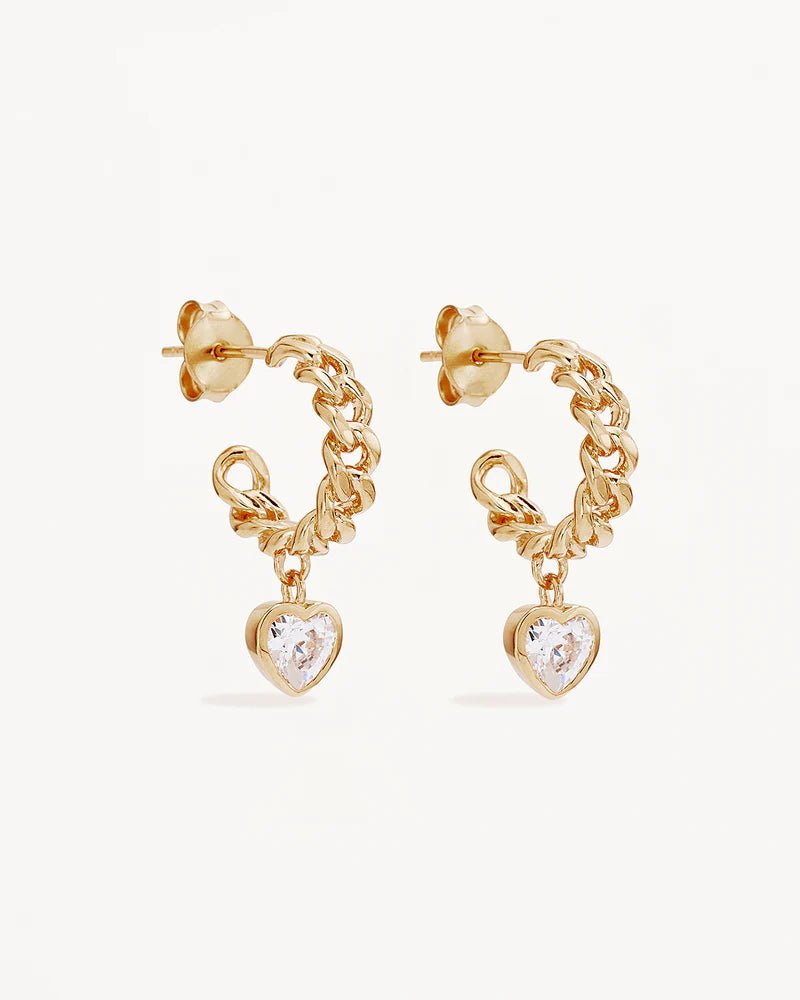 Radiant Heart Curb Hoops